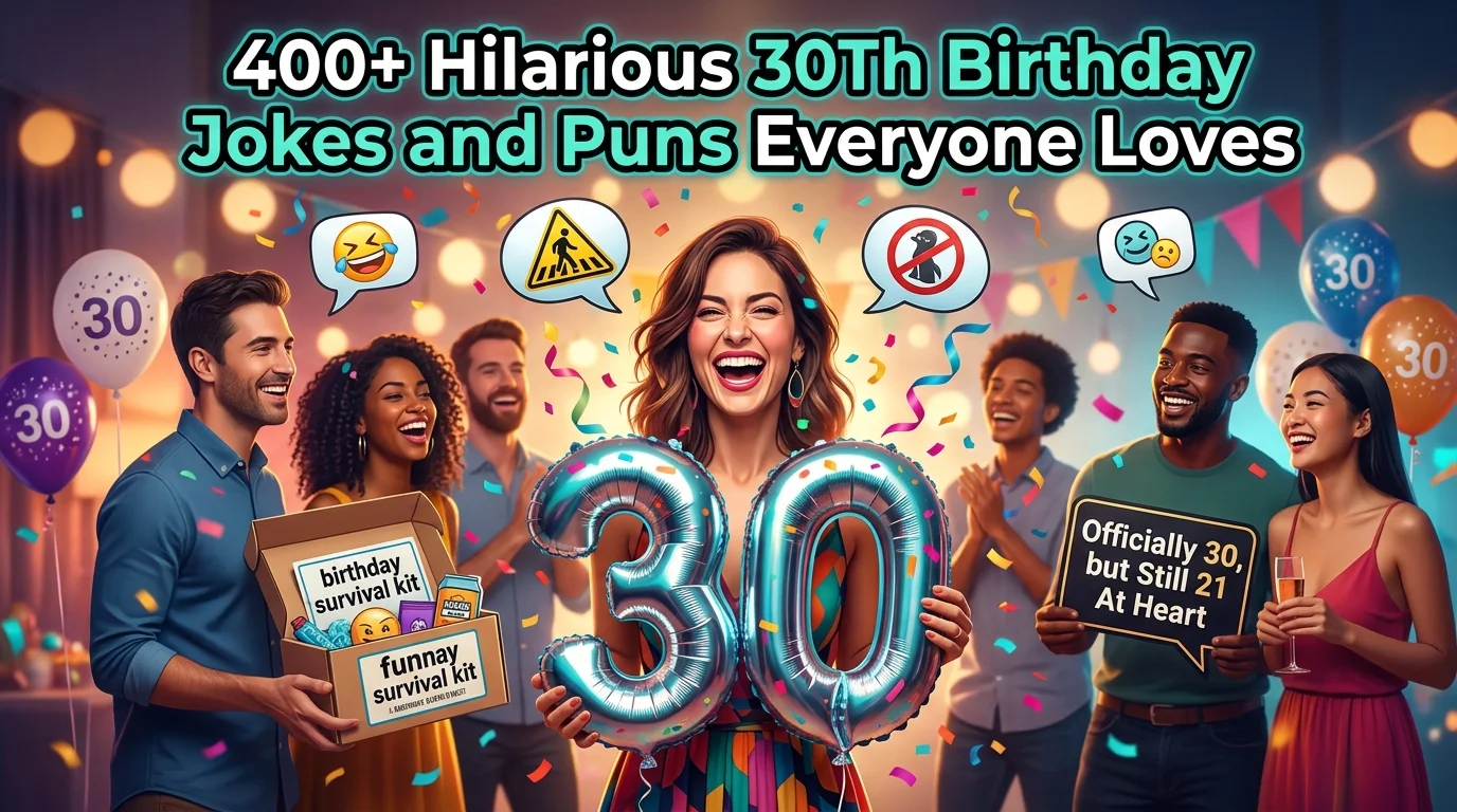30Th Birthday Jokes and Puns