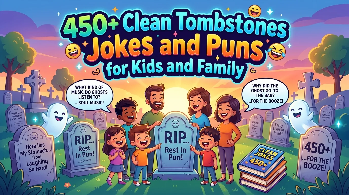Clean Tombstones Jokes and Puns