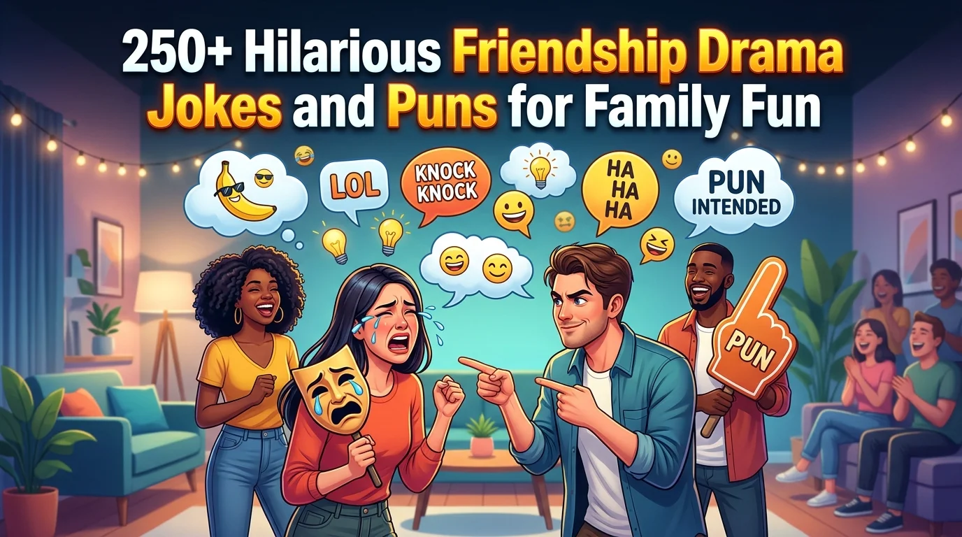 Friendship Drama Jokes and Puns